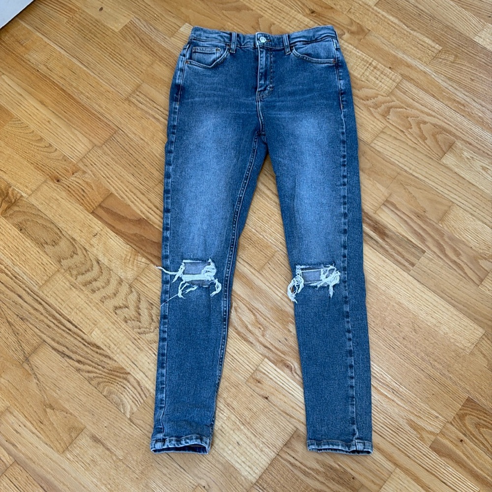 Topshop distressed jeans